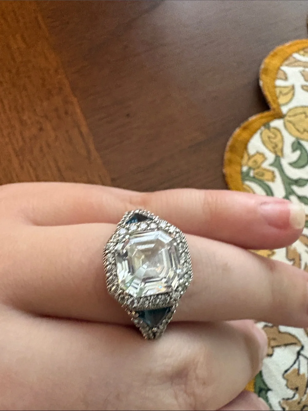 Judith Ripka CZ Diamonique Ring size 9